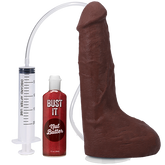 Vac-U-Lock 9.5 Inch Ultraskyn Squirting Cock With Balls Realistic Dildos